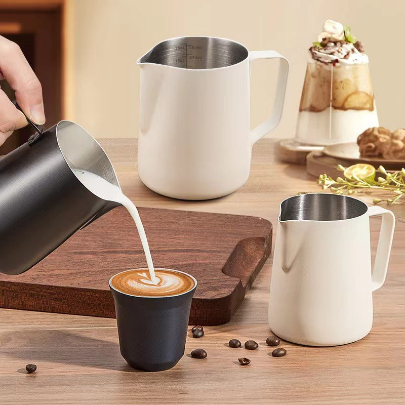 Precision stainless steel milk pitcher
