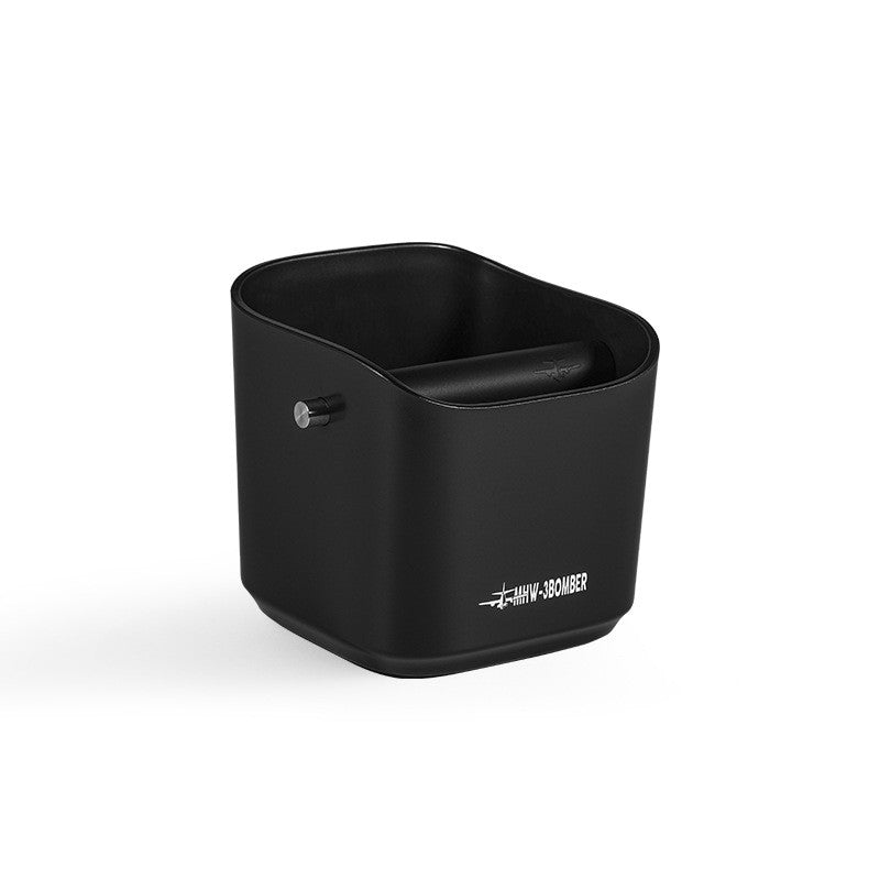 Large black espresso knock box