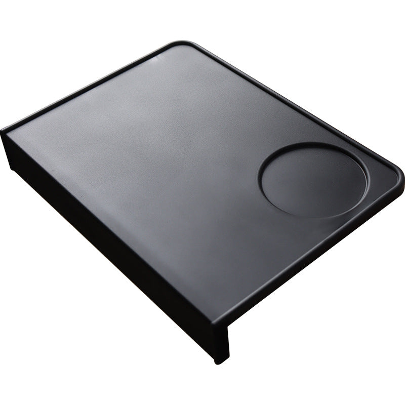 Large black corner tamp mat