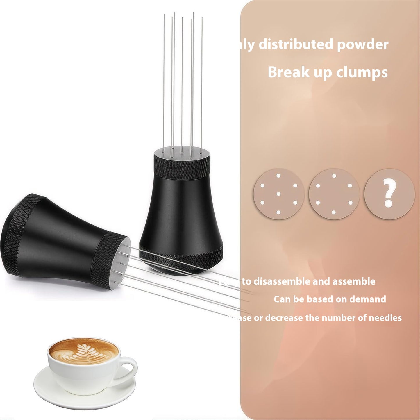 ShotSpec WDT tool with stand in espresso preparation setup