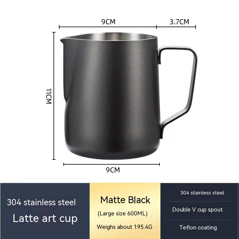 600 mL matte black milk pitcher